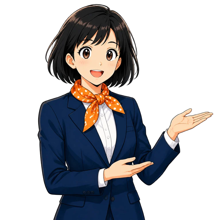 学習を案内するミライ